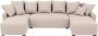 Brede hoekslaapbank van beige stof LADAZIA L 304 cm x H 85 cm x D 152 cm - Thumbnail 3