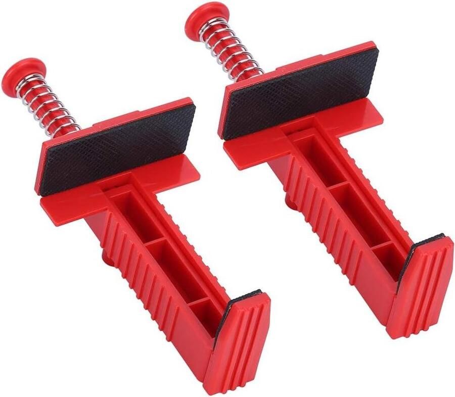 Brick Liner Runner Wire Tray Baksteen Leggen en Nivelleren 2 Stuks Meetinstrument Anti-slip Pad Bouwgereedschap (Rood)