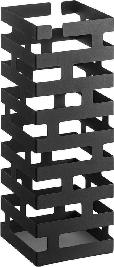 Brick Paraplubak Square zwart moderne stijl hoge kwaliteit