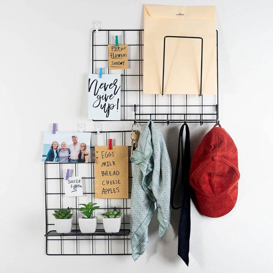 Briefsorteerder Rekje & Ophangrek Accessoires voor Wandrek Accessoires Industrieel Post organiseerder Rek & Hakenrek Voor Studentenkamer Keuken Gang Woonkamer Studeerkamer WC