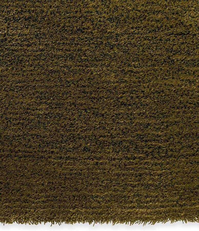 Brink & Campman Shade Low Brass Indigo 010108 Vloerkleed 250 x 350 cm Groen Rectangular Wol Eetkamer Woonkamer Schakering Industriëel Modern