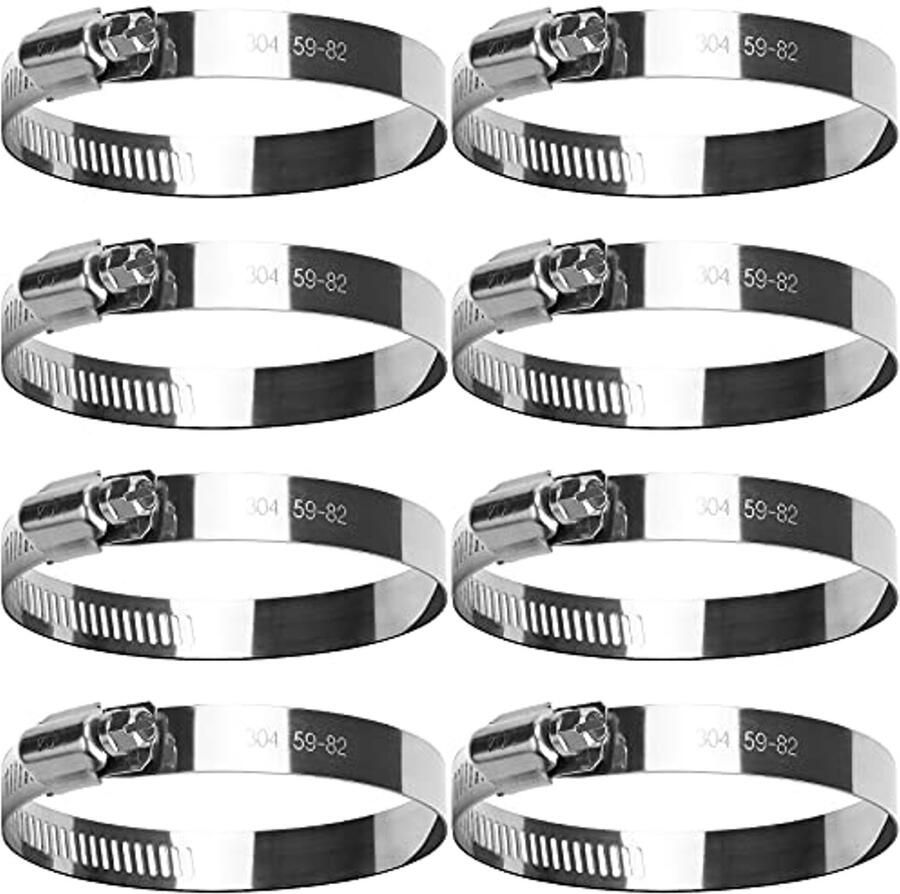 Broekklemmen set 8 stuks voor bevestiging van water- en pijpfittingen