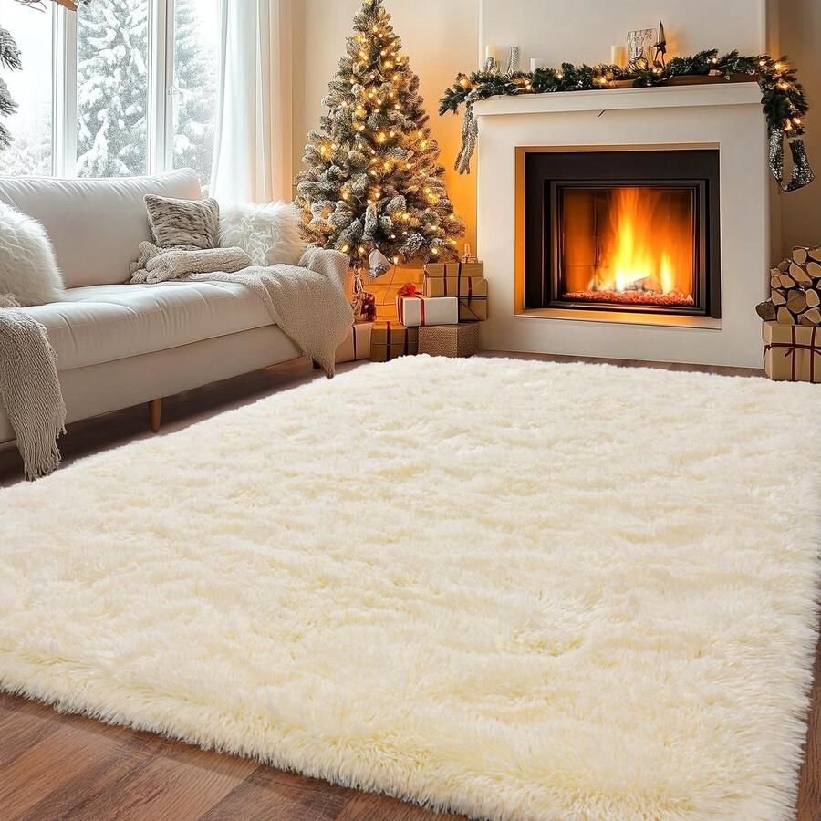 BSGIFT Hoogpolig tapijt 160x230 beige shaggy langpolig pluizig tapijt woonkamer modern tapijt voor de woonkamer nachtkastje hoogpolig tapijt antislip voor de slaapkamer kinderkamer