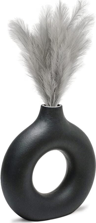 Bubble Vases Set van 2 Beige Keramische Vazen Keramische Bloemenvaas ter Decoratie Decoratieve Vaas voor Woonkamer Slaapkamer Kantoor Open Haard Schoorsteenmantel Salontafel