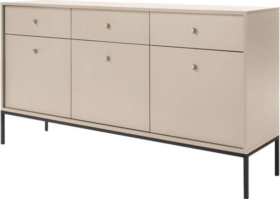 Buffetkast 3 laden en 3 deuren Beige BOGDAN L 154 cm x H 83 cm x D 39 cm
