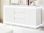 Buffetkast met 2 deuren en 3 lades met ledverlichting van mdf Wit gelakt FLARANCIA L 160 cm x H 82 cm x D 40 cm - Thumbnail 1