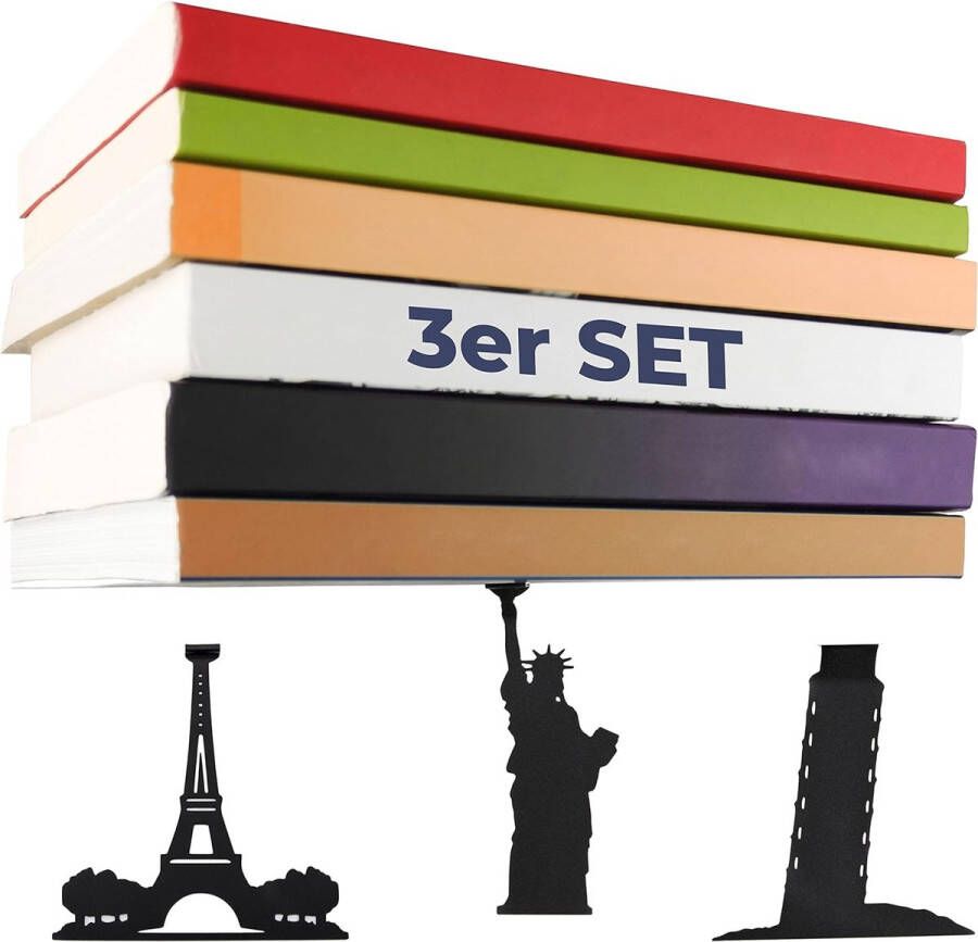 Building Edition Onzichtbare boekenplank voor aan de muur 3-delige set zwevende boekenkast zwart veelzijdig inzetbare drijvende plank