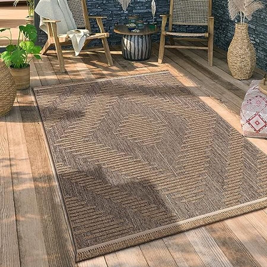Buiten- en Binnenkleed met Boho Patroon 200x280cm
