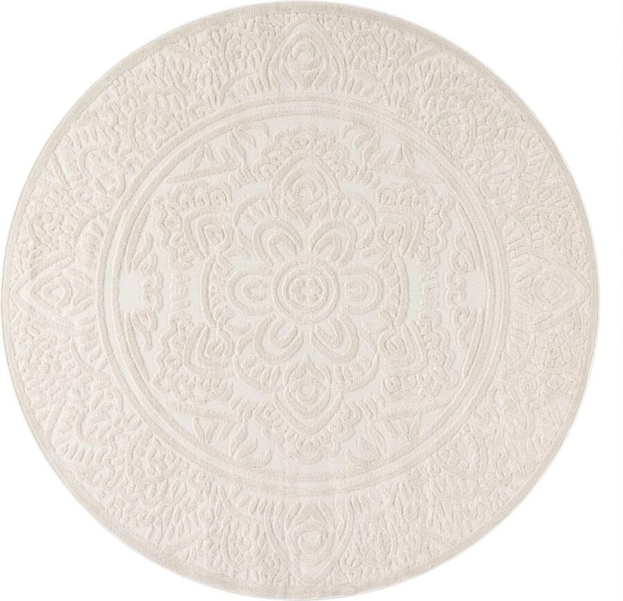 Indoor Outdoor Rug – Stylish & Elegant – Textured 3D Patterns – Durable Polypropylene – Easy Clean – Patio or Balcony Use