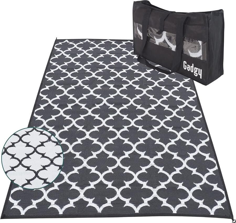 Buitenkleed XL 230x160 cm Waterdicht en UV-bestendig Omkeerbaar Perfect voor Camping Picknicken en Tuin