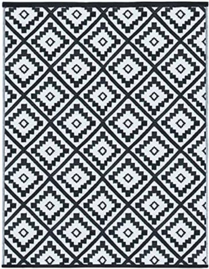Buitentapijt Bahamas zwart 270 x 370 cm