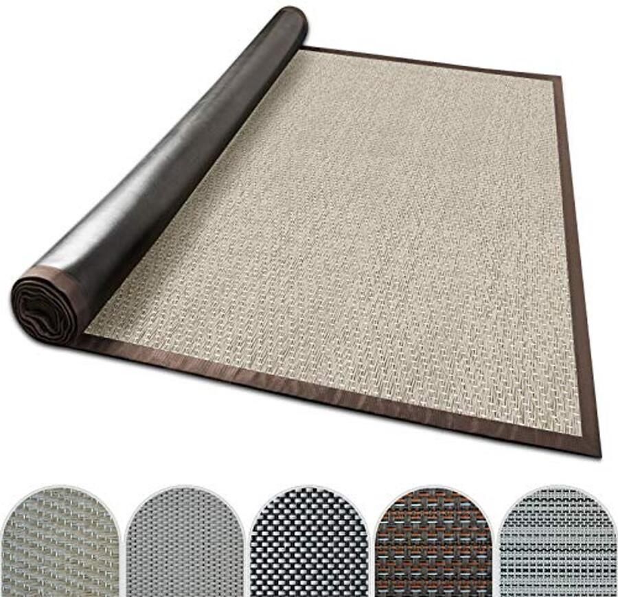 Buitentapijt met Rand voor Terras Balkon en Tuin Weerbestendig en Antislip Verkrijgbaar in Maten en Kleuren