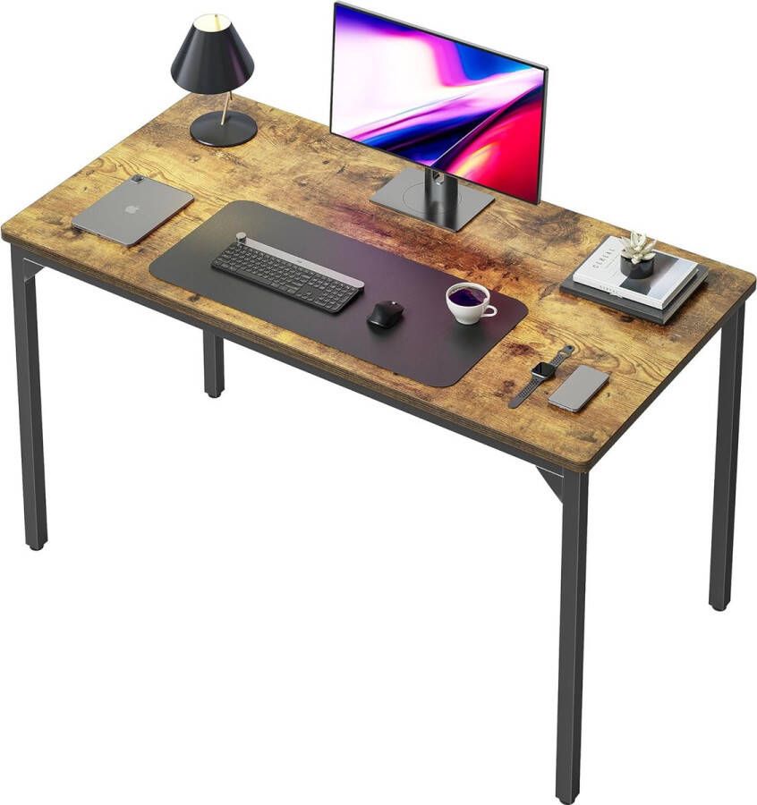 Bureau 100 x 48 x 75 cm computertafel pc-tafel thuiskantoor keukentafel industrieel design voor thuis kantoor werkkamer schrijven bruin - Foto 2