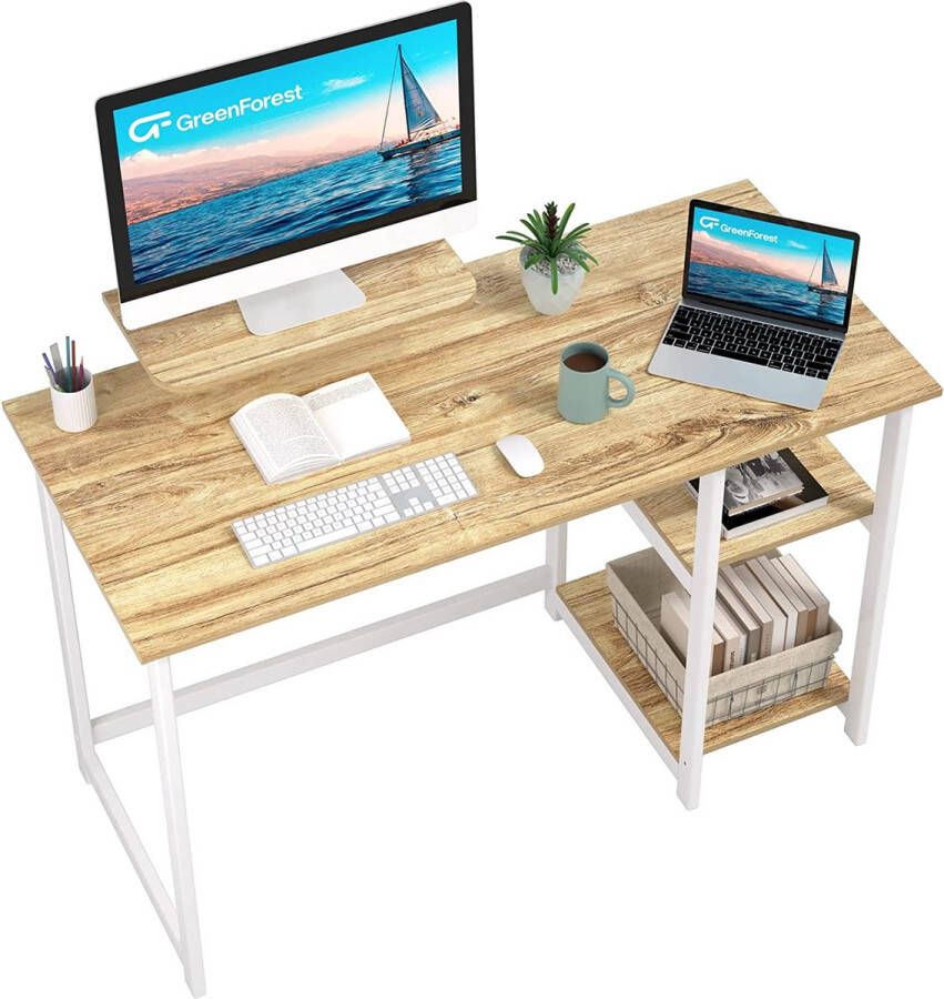 bureau Computer table Computertafel thuiskantoor bureau eenvoudige montage \ Bureautafel Opbergtafel