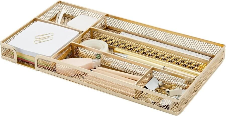 Luvetrex Bureau Organisator Met Zes Compartimenten Voor Efficiënte Opslag En Ruimtebesparing