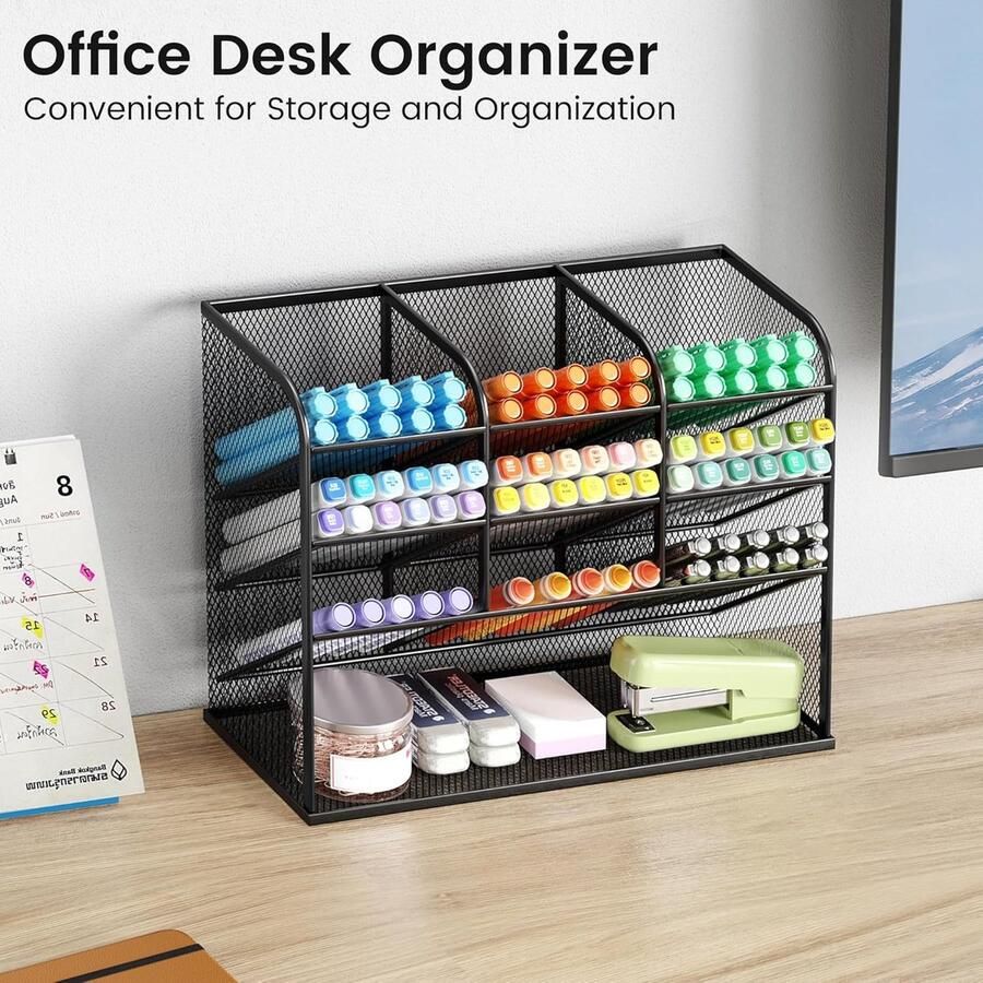 Bureau organizer-Bureauaccessoires-desktop organizer voor briefpapier kunst schoolbenodigdheden-c