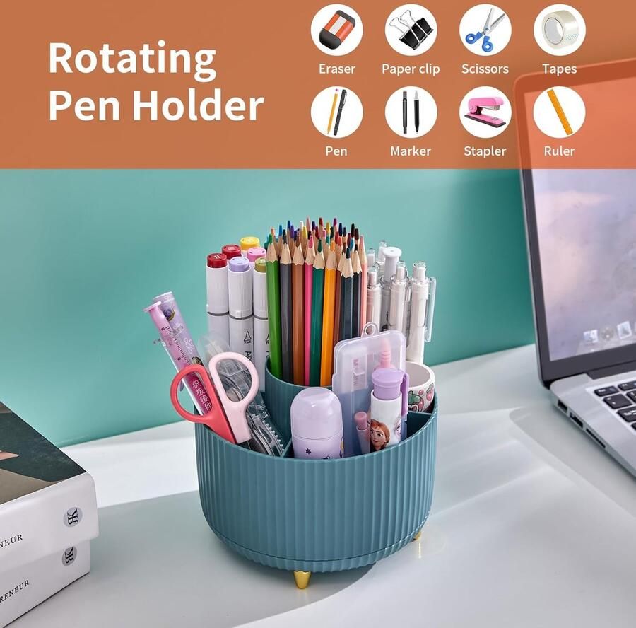 Bureau organizer-Bureauaccessoires-Kantoor Benodigdheden (Donkergroen)-c