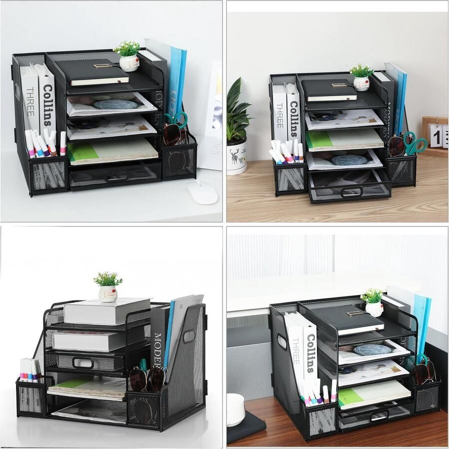 Bureau organizer-Bureauaccessoires-met 5 lagen en lade