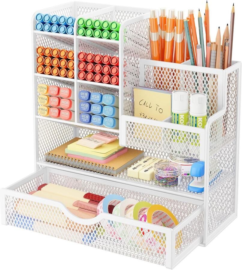 Bureau organizer-Bureauaccessoires-Potlood Houder Pen Pot Bureau Thuis School Kantoor-c