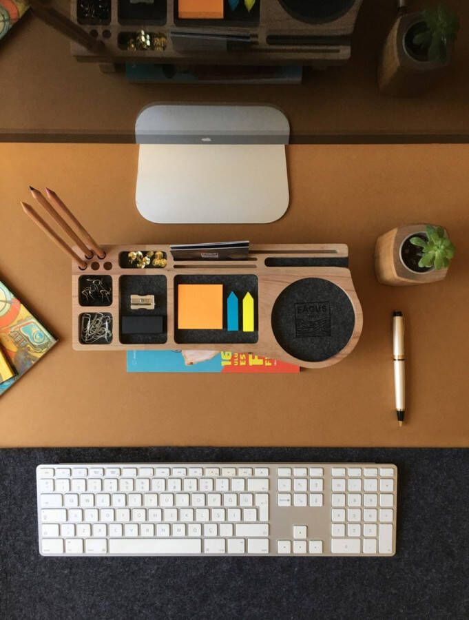 Bureau organizer hout (mini stanley)Natural kleur-Hout organizer -kantoor organizer