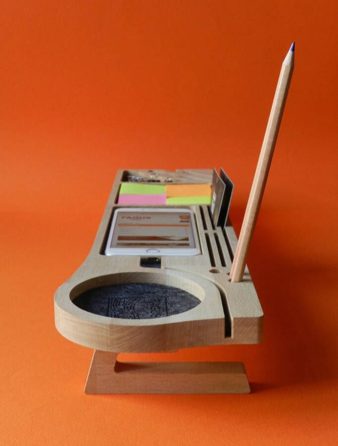 Bureau organizer hout (stanley)-Hout organizer -Kantoor organizer