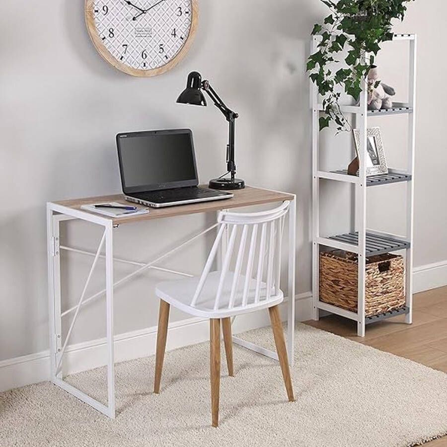 Bureau Tafel simple construction industrial design vintage brown computer bureau 74 x 45 x 90 cm