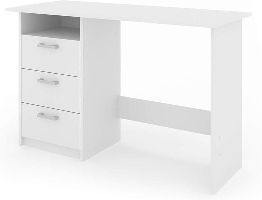 Bureau Wit 120 x 50 cm met Laden en Opbergruimte