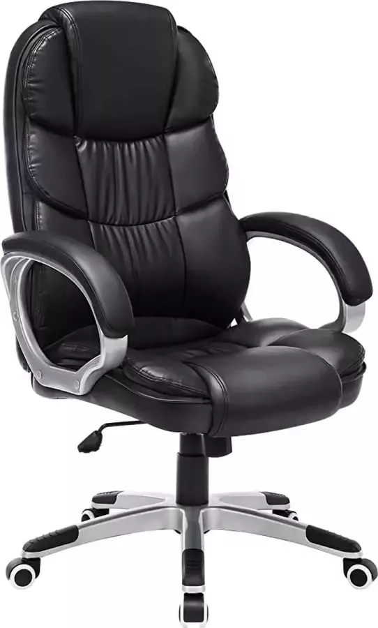 Ergonomische bureaustoel met hoge rugleuning verstelbare lendensteun 66D x 66W x 110H centimetres - Foto 11