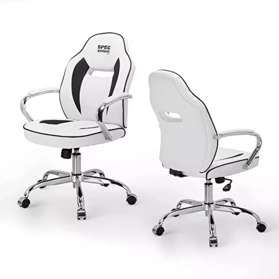 Ergonomische bureaustoel met hoge rugleuning verstelbare lendensteun 66D x 66W x 110H centimetres