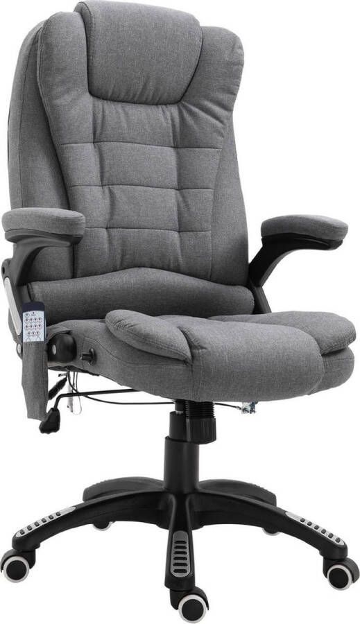NiceGoodz Bureaustoel ergonomisch Directiestoel Massage stoel Bureaustoelen voor volwassenen Grijs - Foto 2