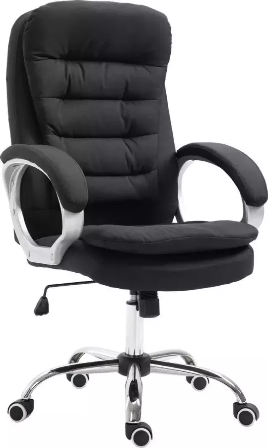 NiceGoodz Bureaustoel Ergonomische bureaustoel Directiestoel Zwart L64 x B75 x H103-111 cm