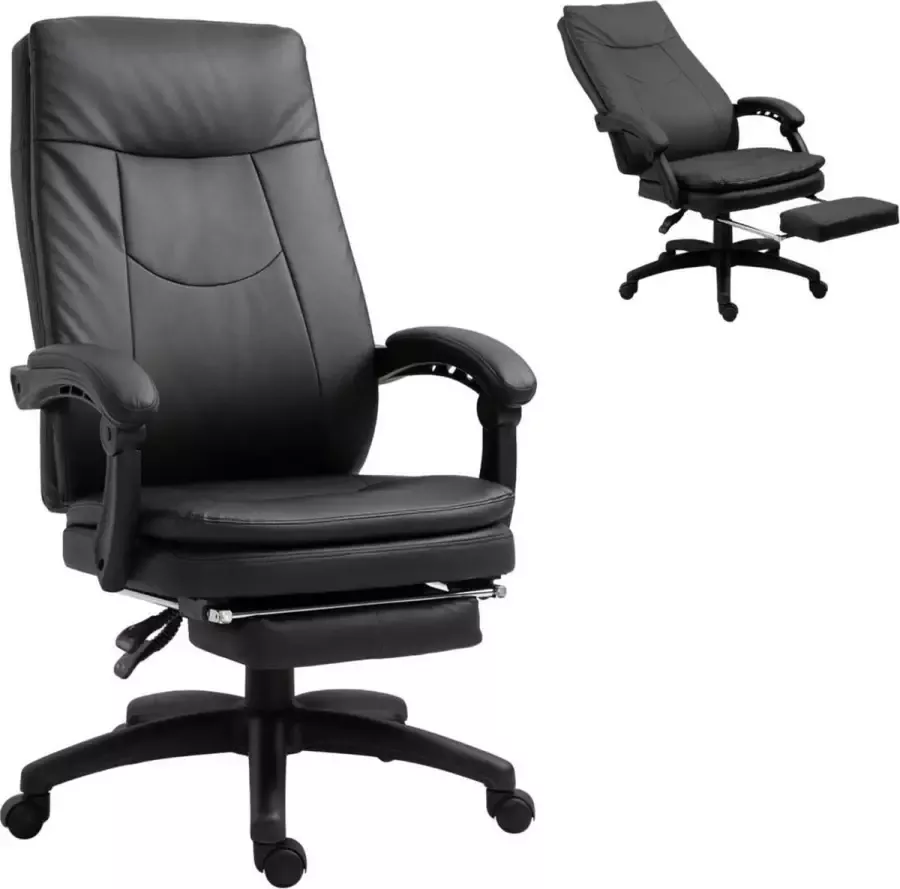 NiceGoodz Bureaustoel Ergonomische bureaustoel Game stoel Gaming stoel Met voetensteun Tot 150 Kg Zwart - Foto 1