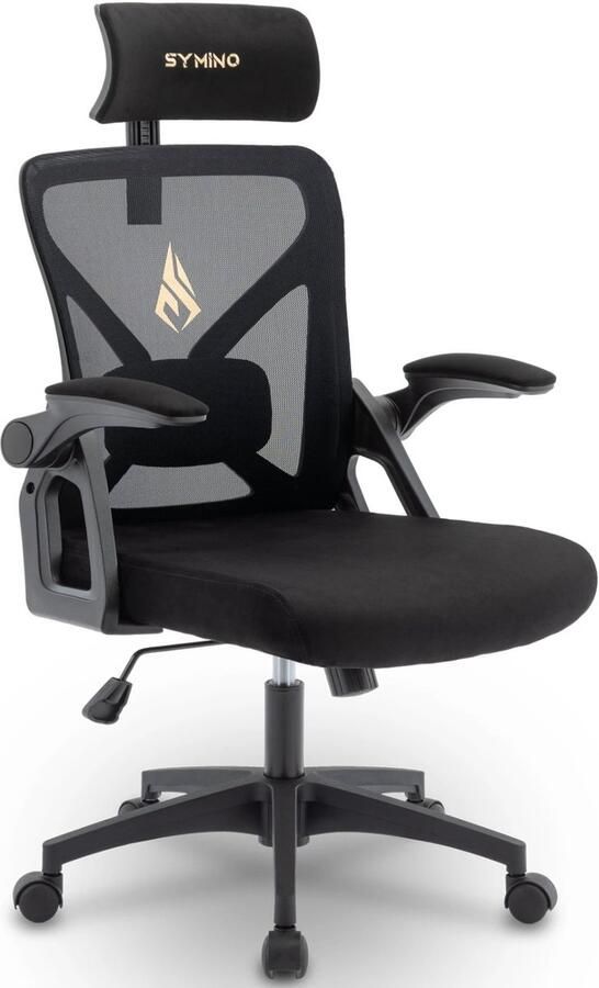 Bureaustoel Ergonomische Bureaustoel Gamestoel 360° Draaibaar Rocker Functie Wieltjes Kunstleer 65 x 65 x 115–125 cm