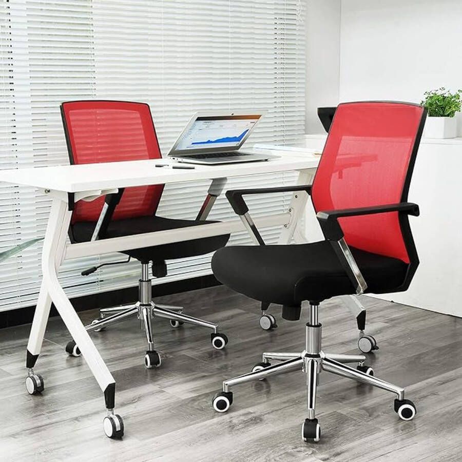 Bureaustoel Ergonomische bureaustoel met verstelbare hoofdsteun Armleuningen Lendensteun tegen rugpijn