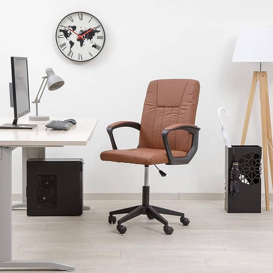 Bureaustoel Ergonomische bureaustoel met verstelbare hoofdsteun Armleuningen Lendensteun tegen rugpijn - Foto 2