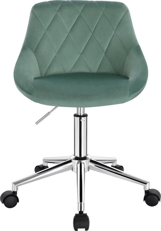 Bureaustoel Ergonomische Bureaustoel Zadelkruk Bureau Stoel Zadelkruk op Wielen In Hoogte Verstelbare Bureaustoel met Wielen voor Thuiskantoor Turquoise