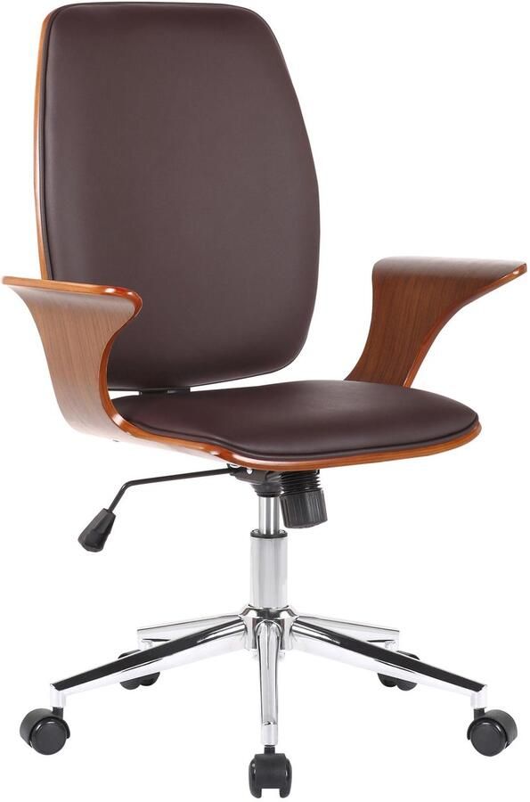 Bureaustoel Ergonomische Draaistoel Traploze Hoogteverstelling & Schommelfunctie