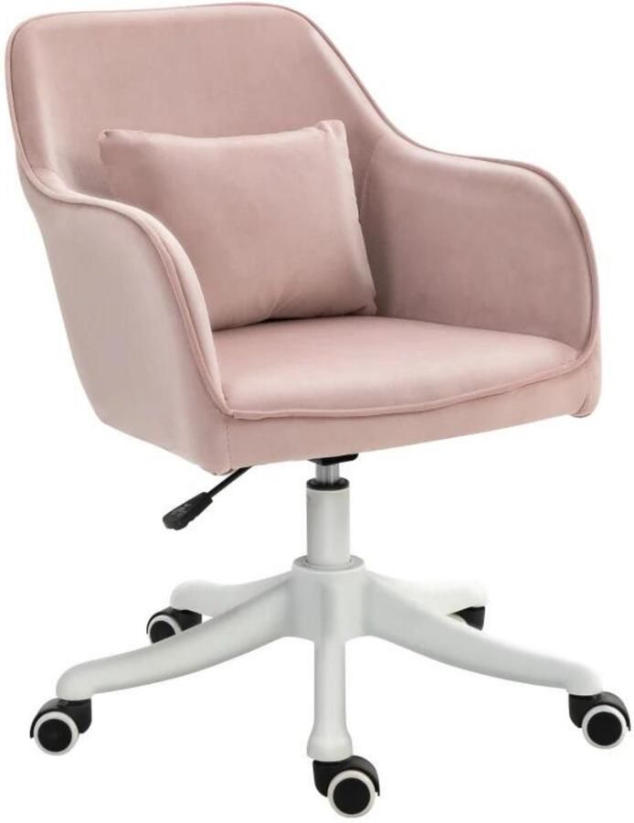 Merkloos Bureaustoel met massagefunctie Ergonomische bureaustoel Roze