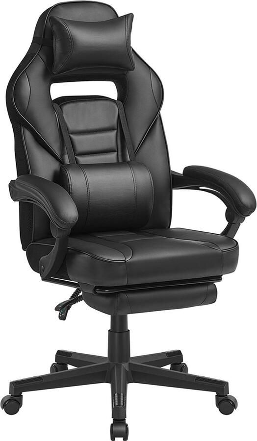 Bureaustoel met Voetensteun Bureaustoel Ergonomische stoel Lendensteun 69cm x 62cm x 73 5cm Draagvermogen 150kg