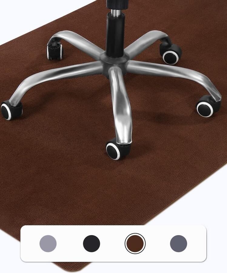 Bureaustoel Onder tapijt Vloerbescherming 1 stuk Bruin 90 x 140 cm