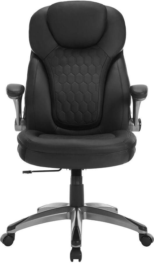 Corenia Bureaustoel Swivel Stoel Bureaustoelen met Hoofdsteun Verstelbare Rugleuning Ergonomische Draaibare 67.5 x 73 x 110.5-120 cm Zwart