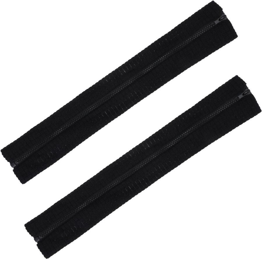 VD WEIDE ENTERPRISE Bureaustoelarmhoezen met ritssluiting zwart spandex stretch afneembaar elastisch rekbare armleuningbekleding stoel armpad slipcover handsteunbeschermers