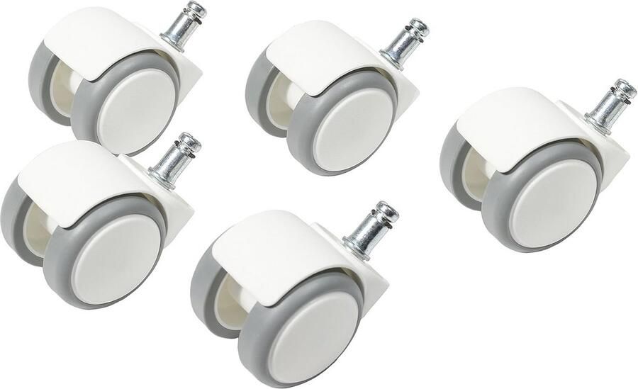 Bureaustoelen Wieltjes voor Harde Vloeren Set van 5 Rollen 50mm