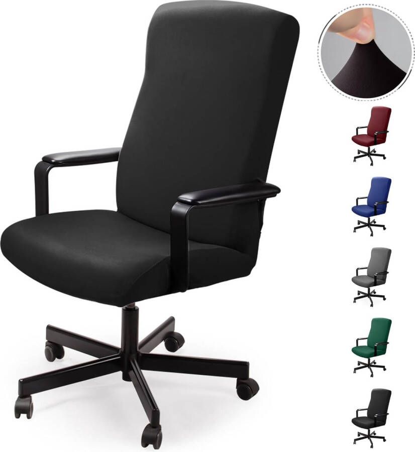 Bureaustoelhoes stoelhoezen draaistoel overtrek moderne stoelhoes fauteuilhoes elastisch wasbaar set voor bureaustoel computer bureaustoel