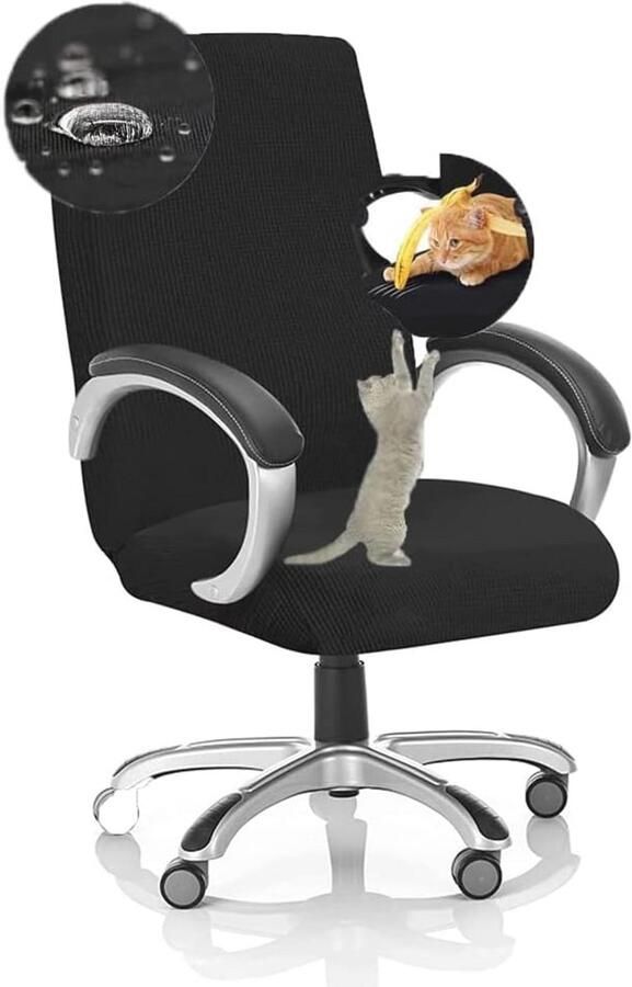 Bureaustoelhoes Stretch Waterdichte Hoes voor Draaistoelen en Gamingstoelen