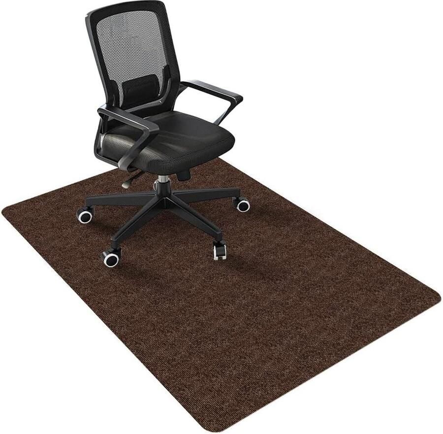 Allecto Plus Bureaustoelmat 120 x 90 cm voor harde vloeren Antislip vloerbeschermer voor bureaustoelen Pad voor kantoorstoelen Mat voor bescherming van vloeren Duurzame bureaustoelmat