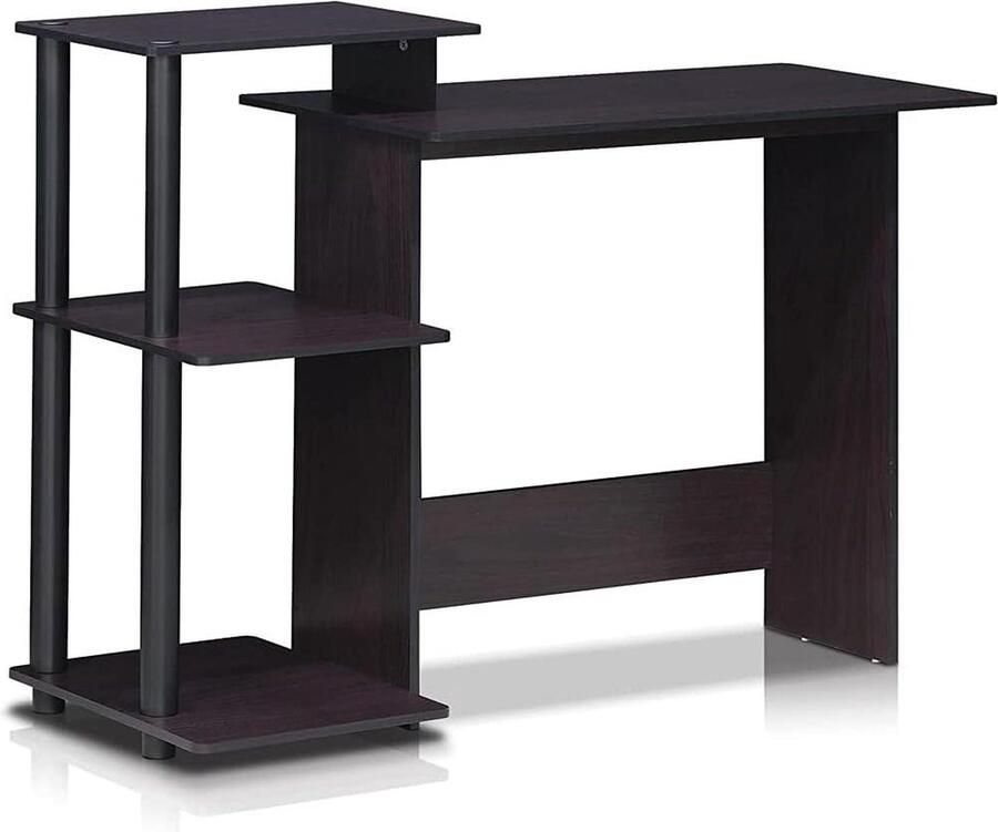 Bureautafel Efficient Home Computerbureau PC-tafel donker walnoot 1006x853x396 cm moderne stijl