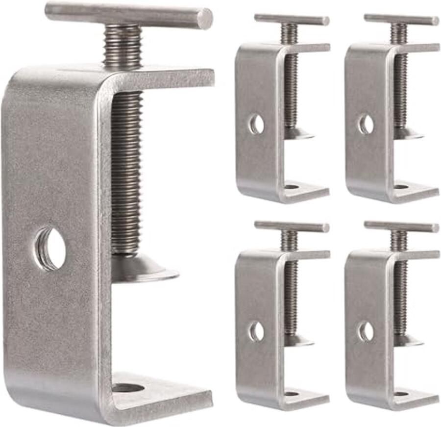 C-klem 65 mm Set van 5 roestvrijstalen lasklemmen voor houtbewerking en doe-het-zelf