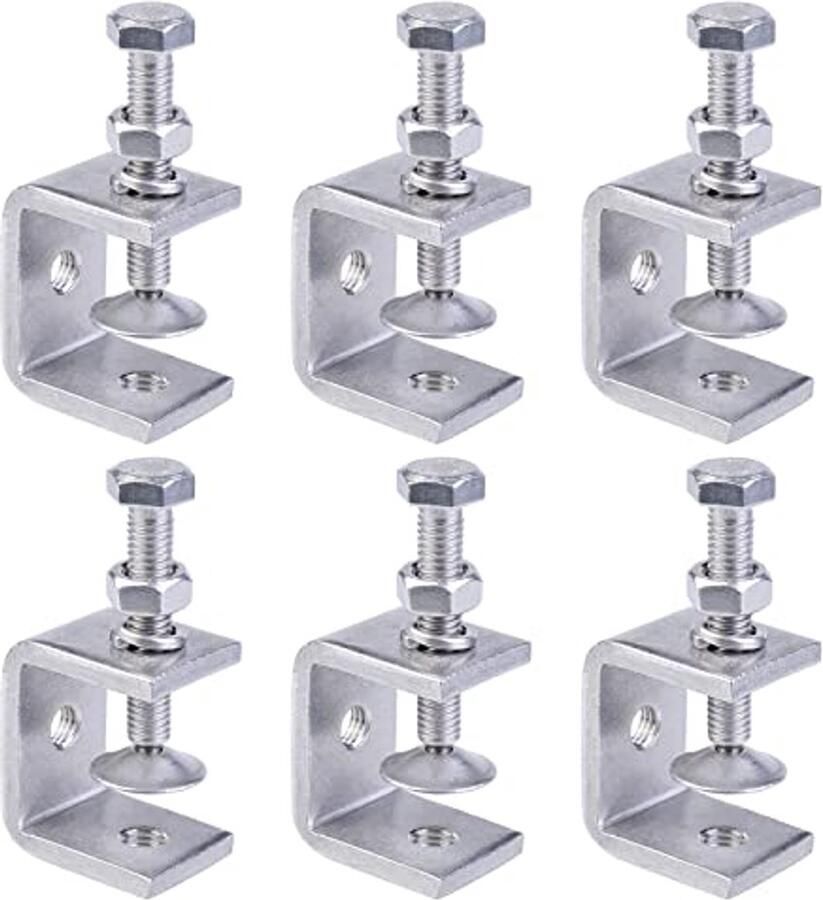 C-klem set 6 stuks Heavy Duty Roestvrij Staal 304 Voor Houtbewerking en Lassen