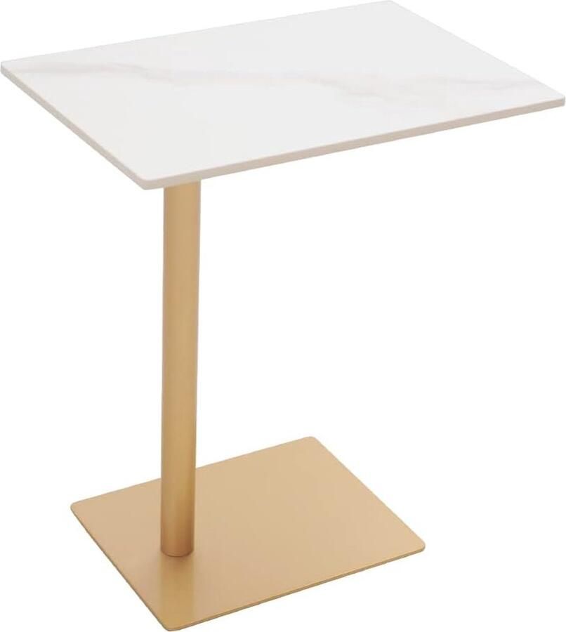 C-vormige bijzettafel banktafel salontafel metalen salontafel stal notebooktafel woonkamertafel smal nachtkastje voor slaapkamer woonkamer balkon